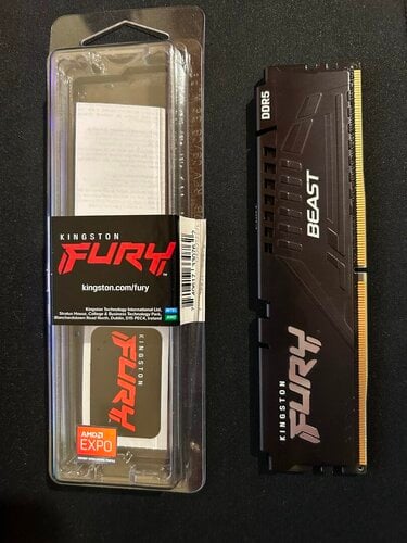 Περισσότερες πληροφορίες για "Kingston Fury Beast 16GB DDR5 RAM 6000 MT/s (KF560CL36BBE-16)"