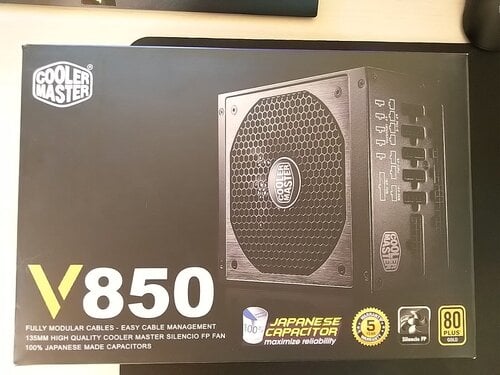 Περισσότερες πληροφορίες για "Cooler Master V850 Gold (850W)"