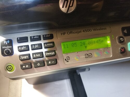 Περισσότερες πληροφορίες για "Εκτυπωτής hp officejet 4500 wireless"