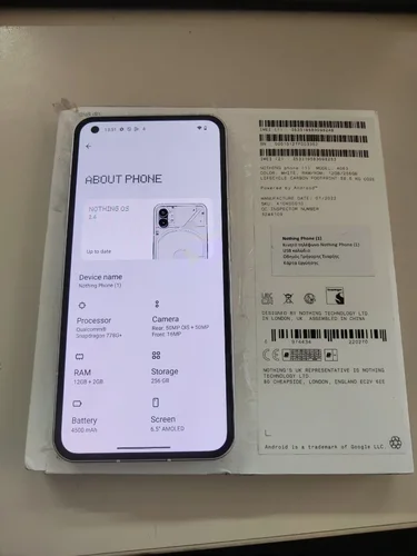 Περισσότερες πληροφορίες για "ΠΩΛΕΙΤΑΙ Nothing Phone (1) 5G Dual SIM (12GB/256GB) Άσπρο."