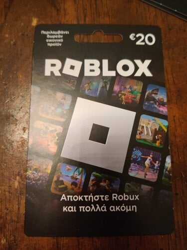 Περισσότερες πληροφορίες για "Roblox καρτα 20 E (τιμη μου λετε για να φυγει)"