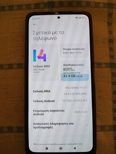 Περισσότερες πληροφορίες για "Xiaomi redmi note 10 pro 6/128"