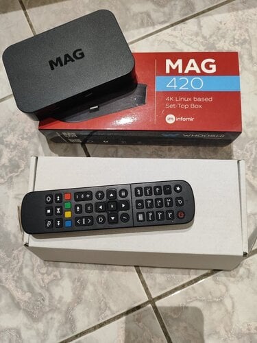 Περισσότερες πληροφορίες για "Infomir TV Box MAG 420 4k"