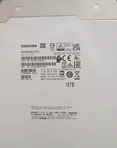 Περισσότερες πληροφορίες για "Toshiba MGO8ACA16TB"