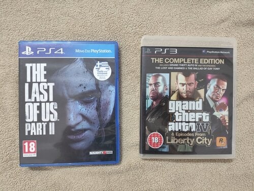 Περισσότερες πληροφορίες για "The last of us 2(ps4),GTA 4 (ps3)"