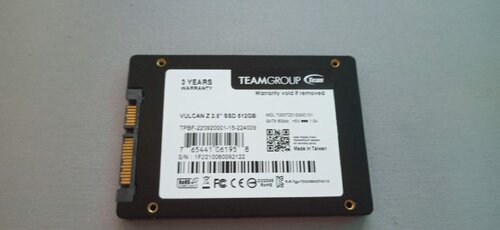 Περισσότερες πληροφορίες για "Team Group T-FORCE VULCAN Z (512 GB/SATA III)"