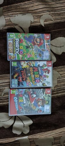 Περισσότερες πληροφορίες για "Mario Party,  Mario 3d World, Mario Odyssey 80 euro"