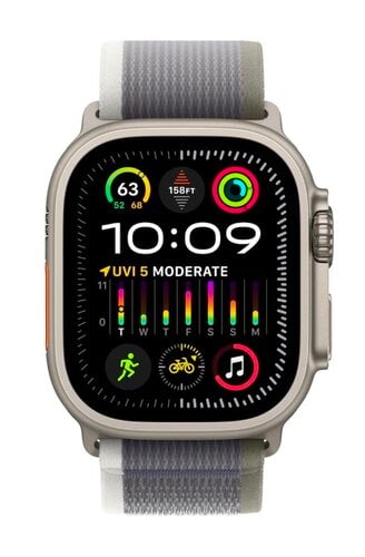 Περισσότερες πληροφορίες για "Apple Watch Ultra 2 Titanium 49mm (Green/Gray Trail Loop - S/M)"