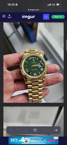 Περισσότερες πληροφορίες για "Rolex DayDate Presidential 1:1 SuperClone GM Factory"