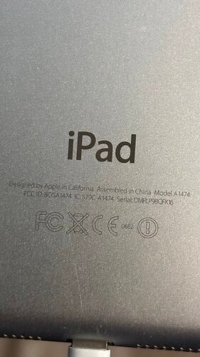 Περισσότερες πληροφορίες για "iPad A1474"