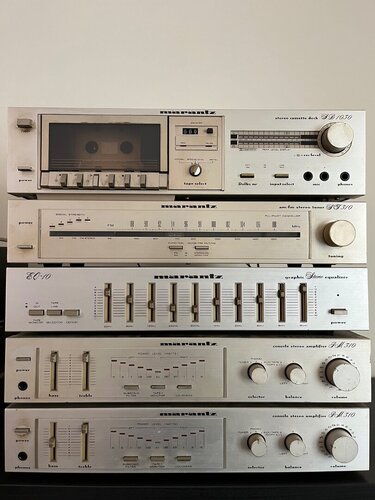 Περισσότερες πληροφορίες για "Marantz vintage Hi-Fi set - Technics STEREO CASSETTE DECK RS-TR373M2"