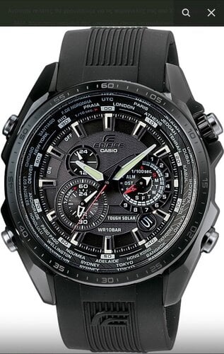 Περισσότερες πληροφορίες για "CASIO EDIFICE EQS 500C-1A1 SOLAR"