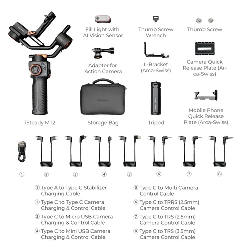 Περισσότερες πληροφορίες για "Hohem iSteady MT2 Kit - 4 in 1 gimbal με AI Εντοπισμό"