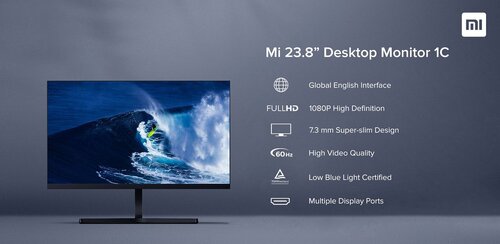 Περισσότερες πληροφορίες για "Xiaomi Mi Desktop Monitor 1C IPS Monitor 23.8" FHD 1920x1080 με Χρόνο Απόκρισης 6ms GTG"