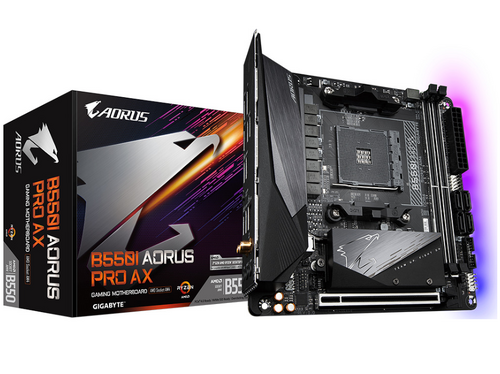 Περισσότερες πληροφορίες για "Gigabyte B550I Aorus Pro AX Wi-Fi Motherboard Mini ITX "