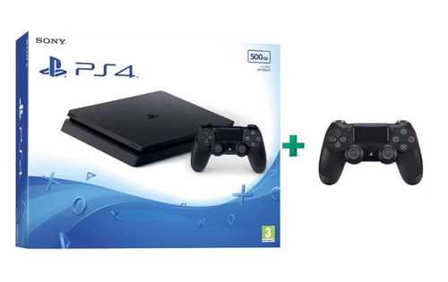 Περισσότερες πληροφορίες για "Sony PS4 500GB Slim + 2x DUALSHOCK 4"