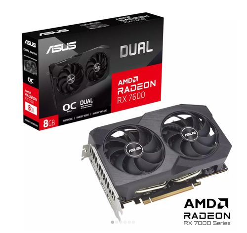 Περισσότερες πληροφορίες για "Asus  RX 7600 8GB Dual OC V2"