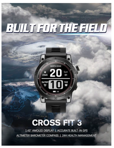 Περισσότερες πληροφορίες για "Πωλείται North Edge Cross Fit 3(Amoled, 5AT, GPS, (Altimeter-Barometer-Compass)"