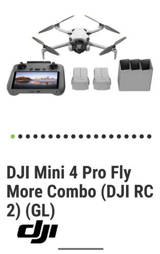 Περισσότερες πληροφορίες για "DJI Mini 4 Pro Fly More Combo (RC 2)"