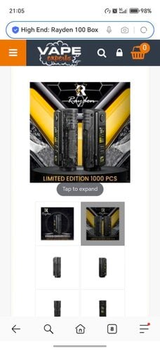 Περισσότερες πληροφορίες για "Rayden 100 Box Mod Limited Edition 100W 21700 by BD Vape - Carbon Fiber Matte"