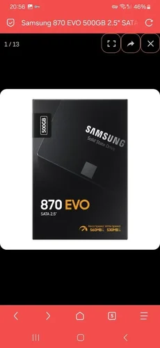 Περισσότερες πληροφορίες για "SAMSUNG 870 EVO 500GB"