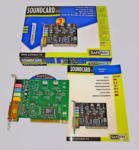 Περισσότερες πληροφορίες για "Sound Card  SAFEWAY pci CMI8738 5.1 κάρτα ήχου καινούργια"