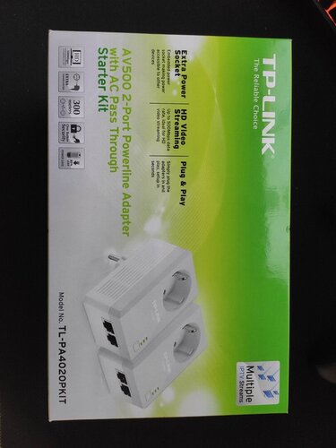 Περισσότερες πληροφορίες για "TP-LINK AV500 / 2-Port Powerline Adapter"