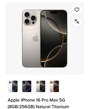 Περισσότερες πληροφορίες για "ΑΓΟΡΑ iPHONE 16 PRO MAX 256"