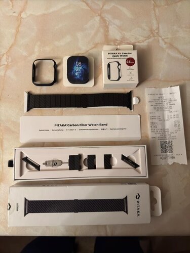 Περισσότερες πληροφορίες για "PITAKA APPLE WATCH BAND + AIR CASE 45mm"