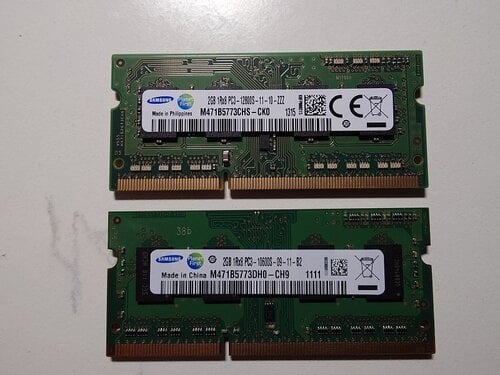 Περισσότερες πληροφορίες για "DDR3 Samsung 2x2GB PC3 12800S & PC3 10600S 1.5v (Laptop)"