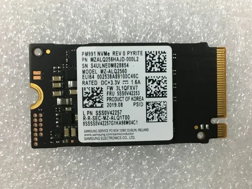 Περισσότερες πληροφορίες για "M.2 SSD SAMSUNG 256GB Nvme PCI Express 3.0 2242"