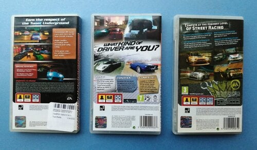 Περισσότερες πληροφορίες για "PSP Racing Games - Need for Speed, 3 games SET"