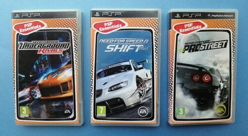 Περισσότερες πληροφορίες για "PSP Racing Games - Need for Speed, 3 games SET"