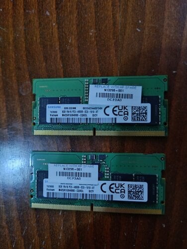 SAMSUNG RAM 2X8=16GB SODIMM DDR5 4800MHZ CL40(+ )Sk Hynix 2x4GB=8GB SODIMM DDR4 3200MHZ