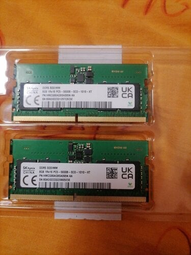 Περισσότερες πληροφορίες για "2X8GB DDR5 SODIMM στα 5600"