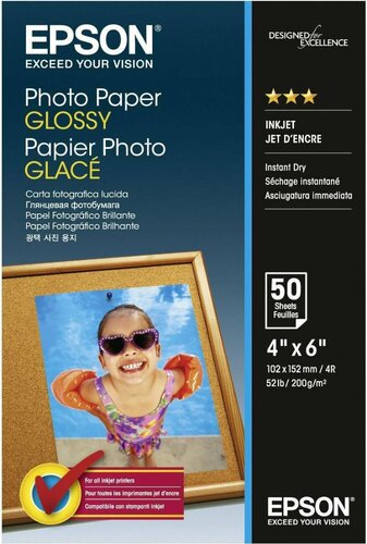 Περισσότερες πληροφορίες για "Epson φωτογραφικό χαρτί gloss a6 200gr/m²"