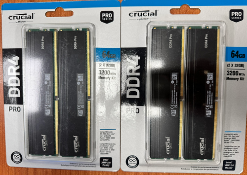 Περισσότερες πληροφορίες για "ΝΕΑ ΤΙΜΗ - Crucial Pro 64GB DDR4 RAM με 2 Modules (2x32GB) στα 3200 για Desktop ΣΦΡΑΓΙΣΜΕΝΕΣ"