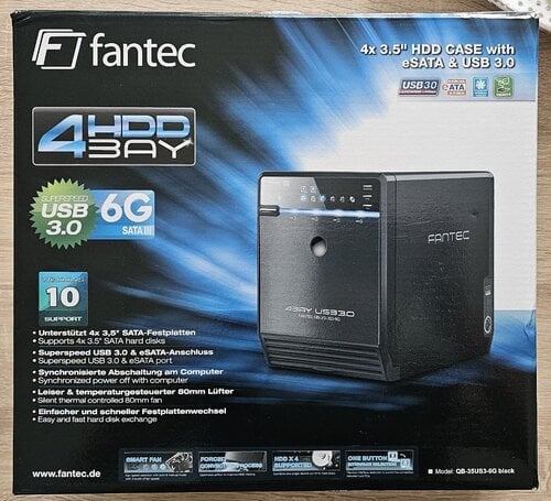 Περισσότερες πληροφορίες για "Fantec QB-35US3-6G Θήκη για 4 Σκληρούς Δίσκους 3.5" SATA III"