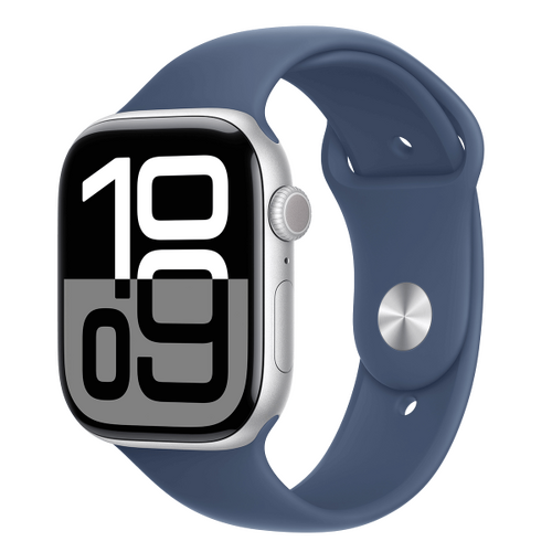 Περισσότερες πληροφορίες για "APPLE Watch Series 10 GPS 46mm Silver Aluminum Case με Denim Sport Band  Σφραγισμένο Ελληνικό"