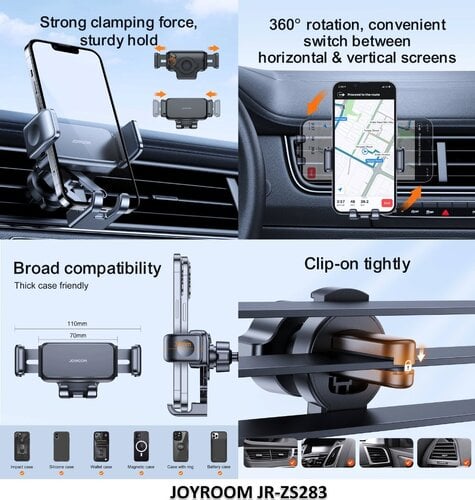Περισσότερες πληροφορίες για "Βάσεις στήριξης smartphone για αυτοκίνητο: JOYROOM JR-ZS283 & USAMS US-ZJ058"