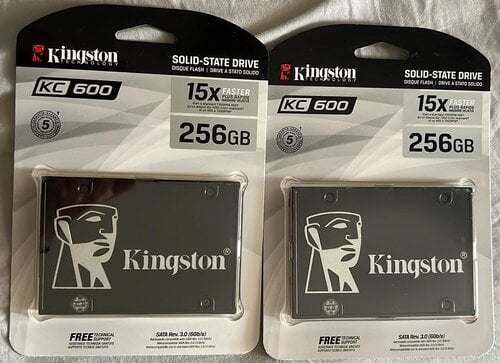 Περισσότερες πληροφορίες για "Kingston 256gb 2.5” σφραγισμένοι"