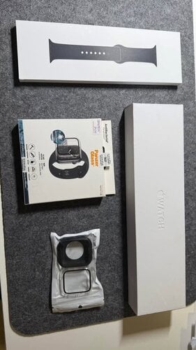 Apple watch 6 44m με σφραγισμένο λουράκι Black Sport loop S/M