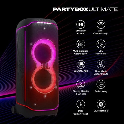 Περισσότερες πληροφορίες για "Jbl partybox Ultimate"