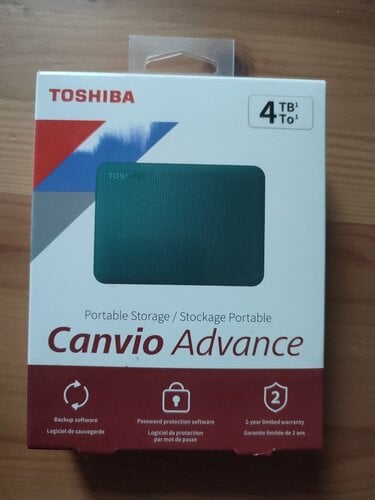 Περισσότερες πληροφορίες για "Toshiba Canvio Advance USB 3.2 HDD 4TB 2.5" - Πράσινο"