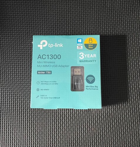 Περισσότερες πληροφορίες για "TP-Link AC 1300 Mini Wireless MU-Mimo USB adapter"