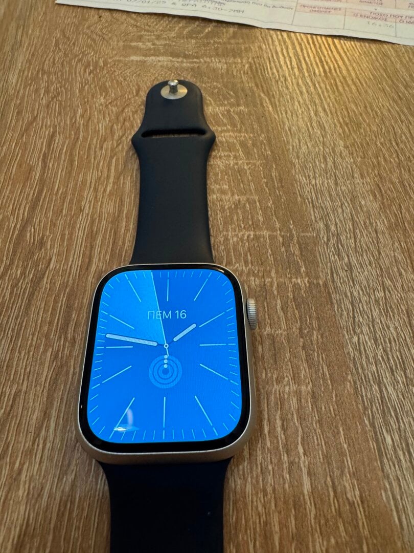 APPLE WATCH SERIES 9 45mm SILVER AI STORM BLUE - Apple Watch - Insomnia.gr