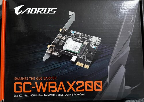 Περισσότερες πληροφορίες για "Gigabyte AORUS GC-WBAX200"