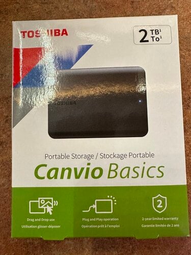 Περισσότερες πληροφορίες για "Toshiba Canvio Basics USB 3.2 HDD 2TB"