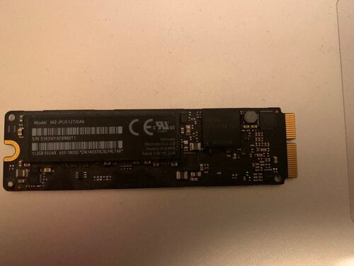 Περισσότερες πληροφορίες για "Genuine APPLE SAMSUNG SSD 512 GB"