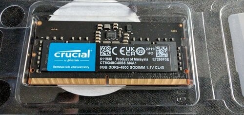 Περισσότερες πληροφορίες για "Crucial 8GB DDR5-4800 SODIMM"